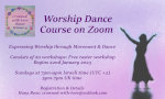 Worship Dance Course on Zoom flyer